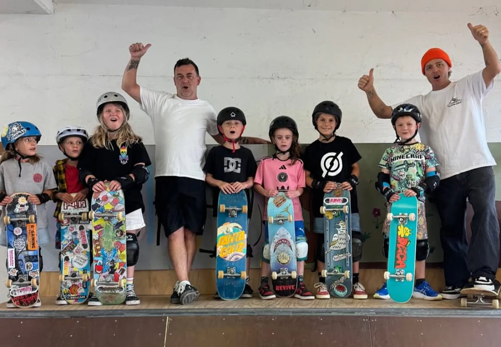 Coach Paul and the crew after a group session